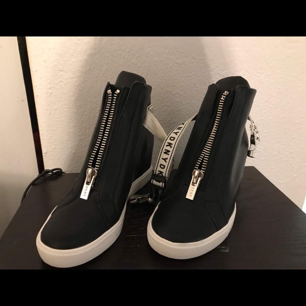 DKNY shoes wedge sneakers